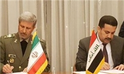 وزیران دفاع ایران و صنایع عراق یادداشت تفاهم امضا کردند