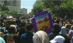 برگزاری راهپیمایی ارامنه مقابل سفارت ترکیه در تهران