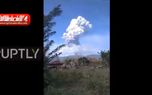 آتشفشان پس از زلزله مخرب در اندونزی! +فیلم