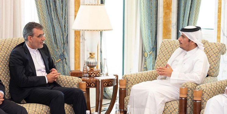 «جابری انصاری» با وزیر خارجه قطر دیدار کرد