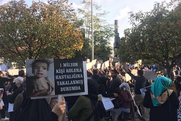 برگزاری تظاهرات گسترده‌ مقابل کنسولگری عربستان در استانبول – خبرگزاری مهر | اخبار ایران و جهان