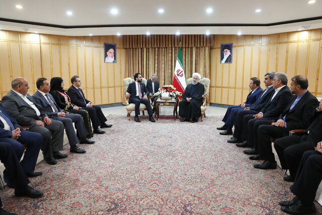 روحانی در دیدار رئیس مجلس عراق چه گفت؟+عکس