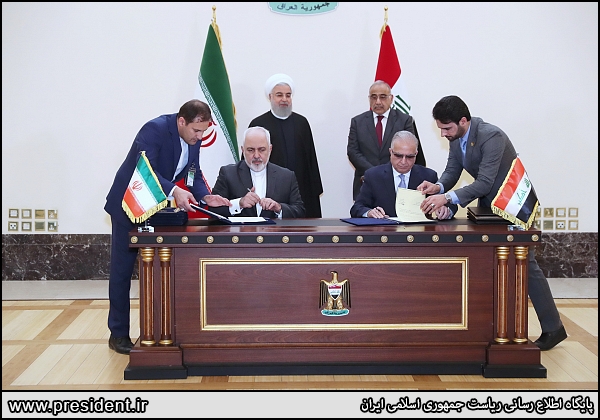 امضای ۵ سند همکاری مشترک میان ایران و عراق در حضور روحانی و عادل‌المهدی+تصاویر