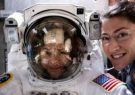 فضانوردان پشت پنجره ایستگاه فضایی بین‌المللی + عکس