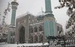 تصاویری دیدنی از بارش برف در امامزاده صالح + فیلم
