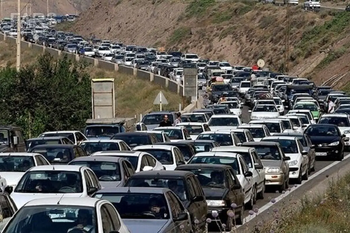 ترافیک نیمه سنگین در جاده چالوس و آزادراه تهران ـ شمال